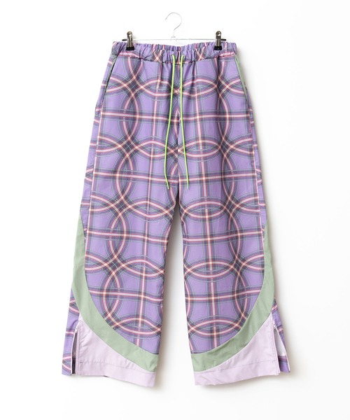MONDEWORK(モンドワーク)の「サークルチェックラインパンツ(その他パンツ・メンズ・ベージュ/パープル・ONE SIZE)」の3枚目の写真