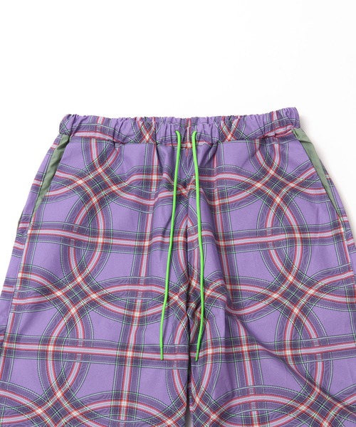 MONDEWORK(モンドワーク)の「サークルチェックラインパンツ(その他パンツ・メンズ・ベージュ/パープル・ONE SIZE)」の5枚目の写真