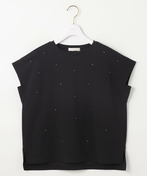 ANY SIS(エニィスィス)の「ビジュー付キ カットソー(Tシャツ/カットソー・レディース・ホワイト系/ブラック系/ライトイエロー系・0)」の3枚目の写真