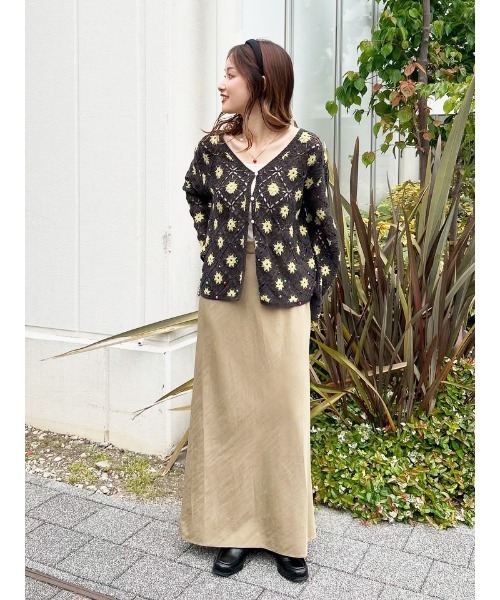 Ungrid（アングリッド）の「【La】フィットフレアスカート（スカート・レディース・ベージュ/オフホワイト/ブラック・MEDIUM/SMALL）」の16枚目の写真