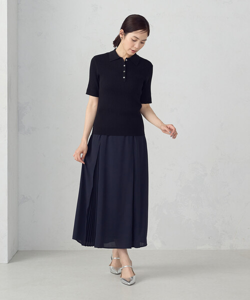 COMME CA ISM(コムサイズム)の「切替プリーツデザイン スカート(スカート・レディース・ネイビー/カーキ・MEDIUM/LARGE)」の20枚目の写真