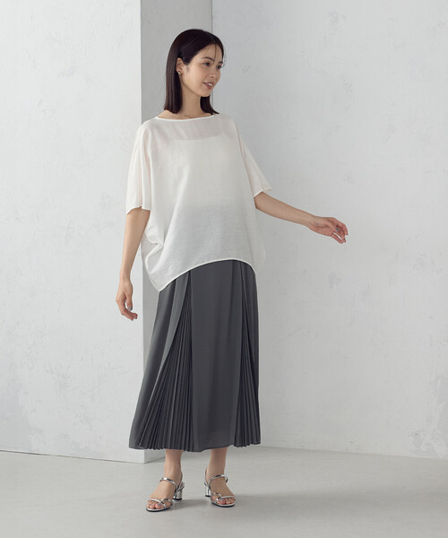COMME CA ISM(コムサイズム)の「切替プリーツデザイン スカート(スカート・レディース・ネイビー/カーキ・MEDIUM/LARGE)」の15枚目の写真
