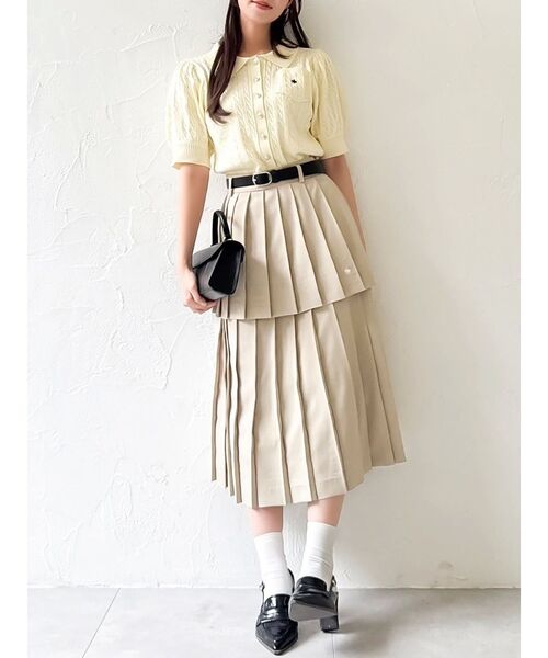 POLO BCS(ポロ ビーシーエス)の「【POLOBCSコラボ】レイヤードプリーツミディスカート(スカート・レディース・グレー/ネイビー/ベージュ・SMALL/MEDIUM)」の17枚目の写真