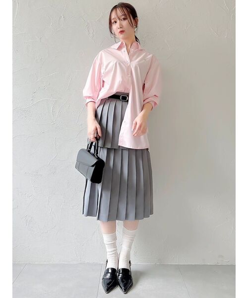 【POLOBCSコラボ】レイヤードプリーツミディスカート ダズリン dazzlin 【POLOBCSコラボ】レイヤードプリーツミディ
