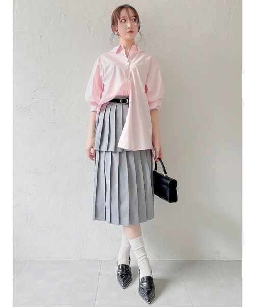 POLO BCS(ポロ ビーシーエス)の「【POLOBCSコラボ】レイヤードプリーツミディスカート(スカート・レディース・グレー/ネイビー/ベージュ・SMALL/MEDIUM)」の21枚目の写真