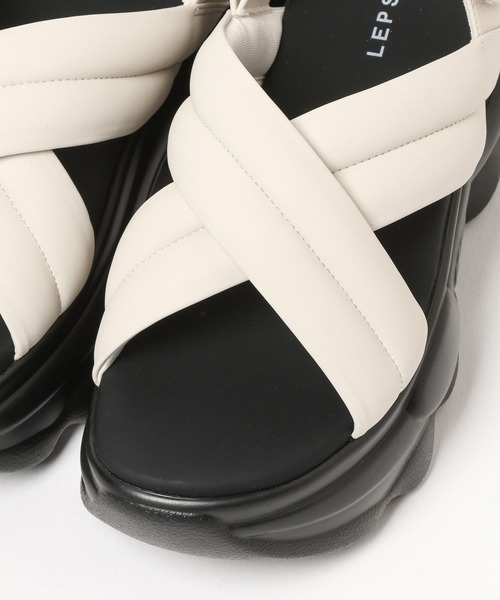 LEPSIM（レプシィム）の「パデッドクロスサンダル　494467（サンダル・レディース・アイボリー/ブラック・MEDIUM/LARGE）」の13枚目の写真