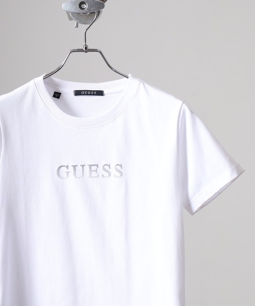 Guess(ゲス)の「GUESS LADIES KNIT SHIRT Tシャツ(Tシャツ/カットソー・レディース・ホワイト・S/M)」の1枚目の写真
