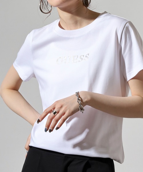 Guess(ゲス)の「GUESS LADIES KNIT SHIRT Tシャツ(Tシャツ/カットソー・レディース・ホワイト・S/M)」の9枚目の写真