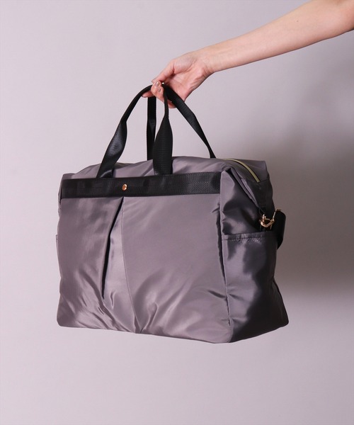 BAYBLO(ベイブロ)の「(LF)【LCC機内対応】7ポケット/20L 2WAY 高密度素材 トラベル ボストンバッグ(ボストンバッグ・レディース・ブラック/チャコールグレー/ネイビー/ベージュ・ONE SIZE)」の5枚目の写真