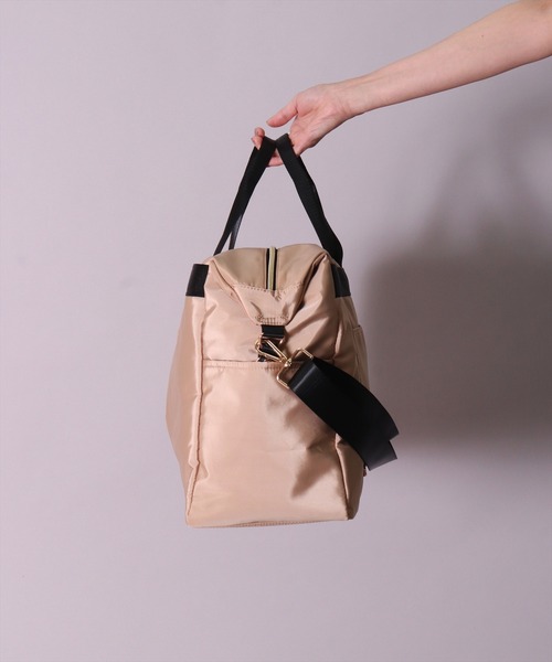 BAYBLO(ベイブロ)の「(LF)【LCC機内対応】7ポケット/20L 2WAY 高密度素材 トラベル ボストンバッグ(ボストンバッグ・レディース・ブラック/チャコールグレー/ネイビー/ベージュ・ONE SIZE)」の8枚目の写真