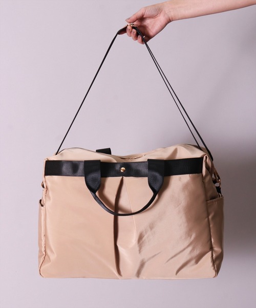 BAYBLO(ベイブロ)の「(LF)【LCC機内対応】7ポケット/20L 2WAY 高密度素材 トラベル ボストンバッグ(ボストンバッグ・レディース・ブラック/チャコールグレー/ネイビー/ベージュ・ONE SIZE)」の12枚目の写真