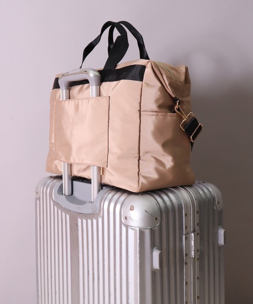 BAYBLO(ベイブロ)の「(LF)【LCC機内対応】7ポケット/20L 2WAY 高密度素材 トラベル ボストンバッグ(ボストンバッグ・レディース・ブラック/チャコールグレー/ネイビー/ベージュ・ONE SIZE)」の13枚目の写真