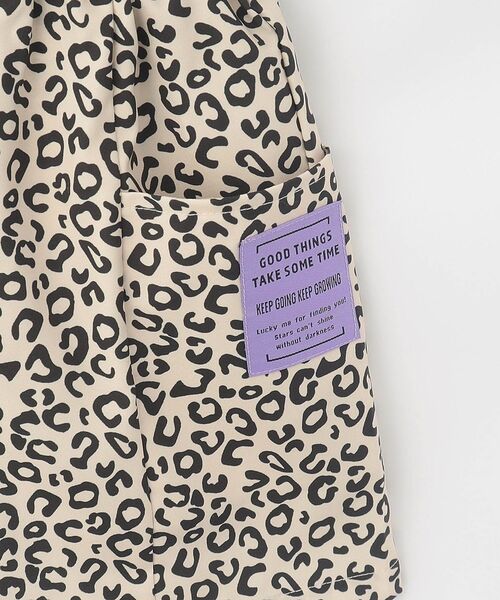 SHOO・LA・RUE（シューラルー）の「【100-150cm／撥水】サイドポケット総柄ハーフパンツ（その他パンツ・キッズ・チャコールグレー/ライトベージュ・10/11/12/13/14/15 ）」の6枚目の写真