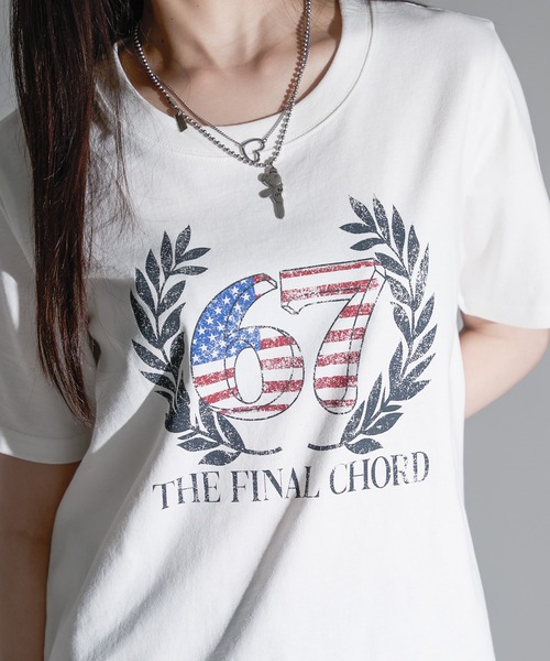 apres jour mignon(アプレジュールミニョン)の「カスレプリントTシャツ【ZOZOTOWN限定アイテム】(Tシャツ/カットソー・レディース・ホワイト系その他2/ナチュラル/ブラック系その他/ブラック/ホワイト系その他/オフホワイト・X-LARGE/フリー)」の7枚目の写真