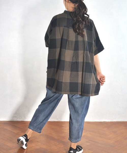 美品▲TICCA ティッカ//ギンガムチェック半袖シャツ▲モノトーン ゆったり 楽天市場】半袖シャツ チェック柄 メンズ シャツ 夏 ギンガム