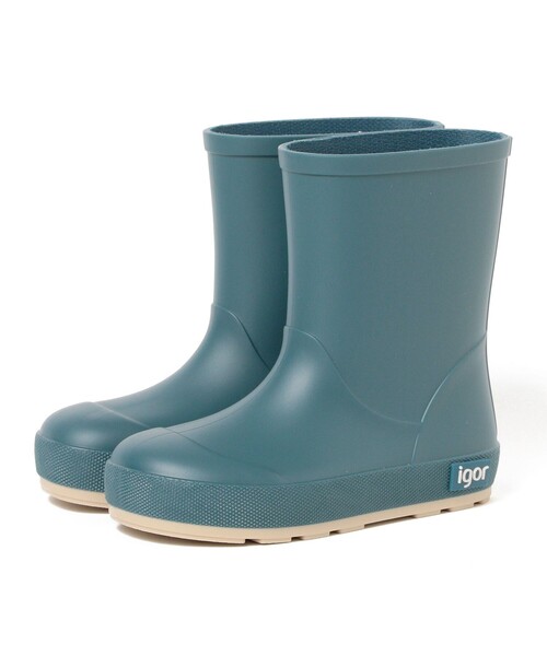 igor（イゴール）の「igor / YOGI DK  レインブーツ 長靴（14～19cm）（レインシューズ・キッズ・ブルー系その他3/ベージュ/ピンク・15 /16/17/18/19/14）」の2枚目の写真