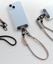 NANO universe | ナノユニバース [ハンドストラップ] フォンタブ付き スマホストラップ(スマホグッズ)