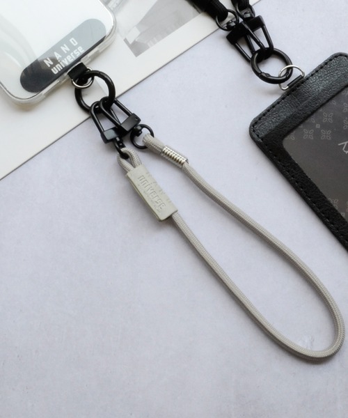 NANO universe（ナノユニバース）の「ナノユニバース [ハンドストラップ] フォンタブ付き スマホストラップ（スマホグッズ・レディース・グレー/ベージュ/ブラック/ブラウン・ONE SIZE）」の11枚目の写真