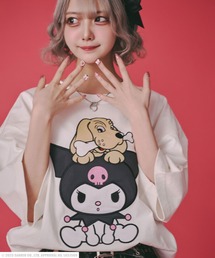 GALFY | GALFY(ガルフィー)サンリオ クロミコラボ キャラクターアップリケ ビッグシルエット半袖Tシャツ メンズ レディース ユニセックス(Tシャツ/カットソー)