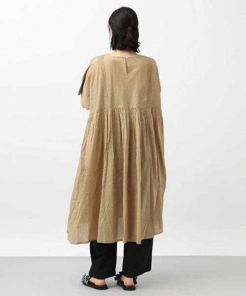 【新品】スタディオクリップ ピンタックギャザーワンピース セール】《natural by clip》ピンタックギャザーワンピース