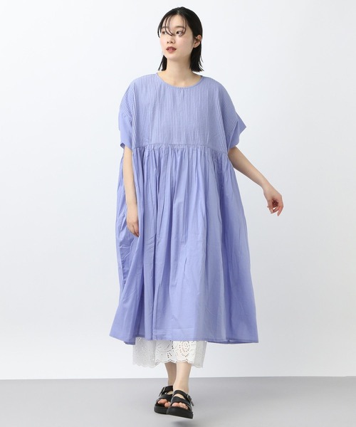 studio CLIP（スタディオクリップ）の「《natural by clip》ピンタックギャザーワンピース（ワンピース・レディース・ベージュ/ラベンダー/ブラック/その他7・FREE）」の13枚目の写真