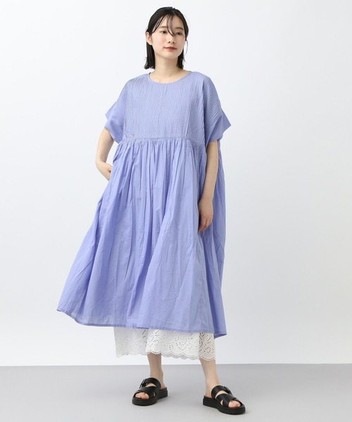 studio CLIP（スタディオクリップ）の「《natural by clip》ピンタックギャザーワンピース（ワンピース・レディース・ベージュ/ラベンダー/ブラック/その他7・FREE）」の14枚目の写真