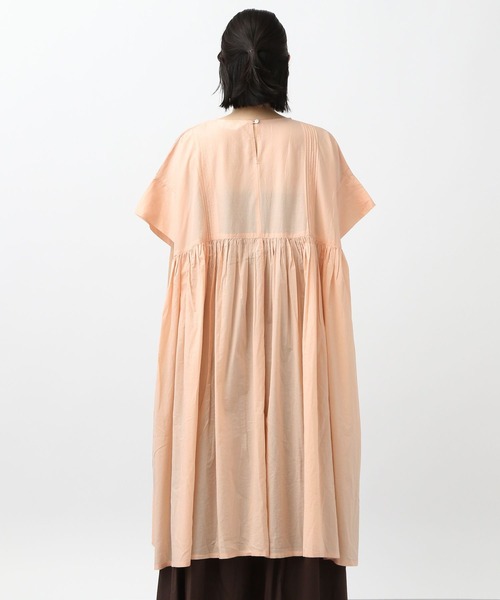 セール】《natural by clip》ピンタックギャザーワンピース