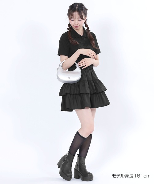 サインロゴフリルミニ スカート（スカート）｜MARY QUANT