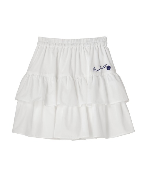 【タグ付き】サインロゴフリルミニスカート／マリークワント（MARY QUANT） サインロゴフリルミニ スカート（スカート）｜MARY QUANT