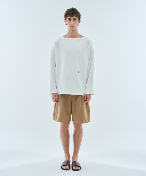 ESTNATION（エストネーション）の「aftersunshine / ボートネック ロングスリーブカットソー（Tシャツ/カットソー・メンズ・ネイビー/ホワイト・LARGE/MEDIUM）」の10枚目の写真
