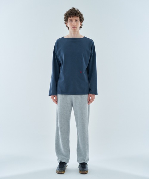 ESTNATION（エストネーション）の「aftersunshine / ボートネック ロングスリーブカットソー（Tシャツ/カットソー・メンズ・ネイビー/ホワイト・LARGE/MEDIUM）」の17枚目の写真