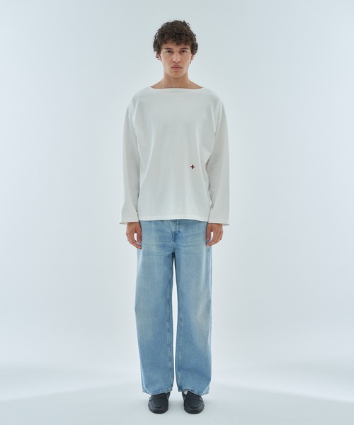 ESTNATION（エストネーション）の「aftersunshine / ボートネック ロングスリーブカットソー（Tシャツ/カットソー・メンズ・ネイビー/ホワイト・LARGE/MEDIUM）」の22枚目の写真