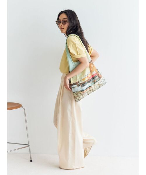 Ungrid（アングリッド）の「RalliesロゴプリントTee（Tシャツ/カットソー・レディース・オフホワイト/イエロー/パープル・FREE）」の8枚目の写真