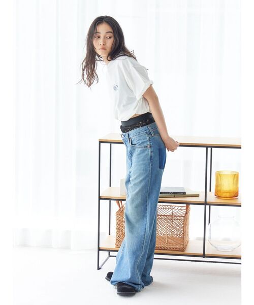 Ungrid（アングリッド）の「RalliesロゴプリントTee（Tシャツ/カットソー・レディース・オフホワイト/イエロー/パープル・FREE）」の13枚目の写真