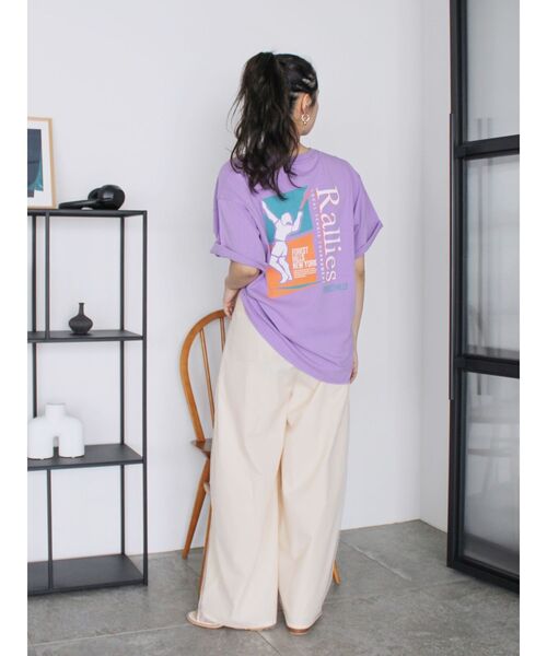 Ungrid（アングリッド）の「RalliesロゴプリントTee（Tシャツ/カットソー・レディース・オフホワイト/イエロー/パープル・FREE）」の20枚目の写真