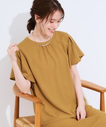 DRESKIP | 【セットアップ可/シューアイス】フリル袖トップス(Tシャツ/カットソー)