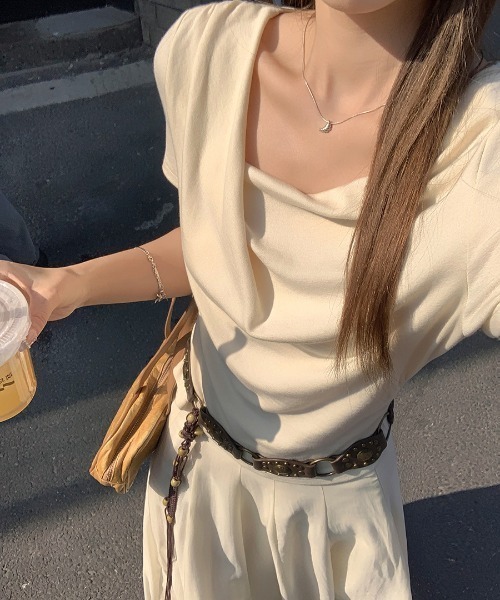 REBALANCE(リバランス)の「ドレープオフショルTシャツ(Tシャツ/カットソー・レディース・A/B/D/C・MEDIUM/SMALL)」の2枚目の写真