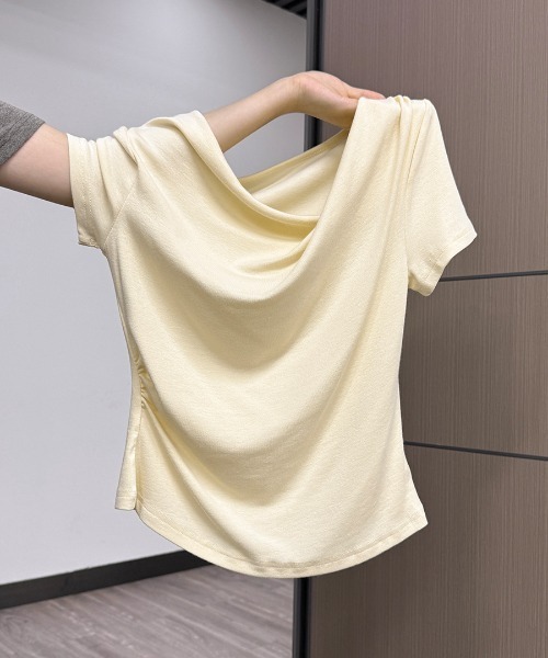 REBALANCE(リバランス)の「ドレープオフショルTシャツ(Tシャツ/カットソー・レディース・A/B/D/C・MEDIUM/SMALL)」の9枚目の写真