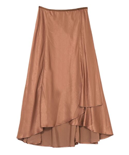 LAGUNAMOON（ラグナムーン）の「クロスレイヤードナロースカート（スカート・レディース・ブラウン/ミント/ベージュ/アイボリー・SMALL/MEDIUM）」の22枚目の写真