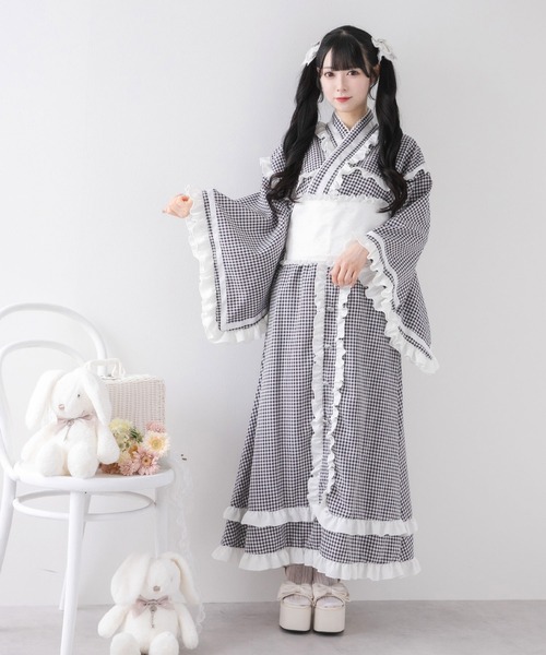 DearMyLove ディアマイラブ 浴衣・帯セット フリルリボンティアード浴衣（浴衣）｜DearMyLove（ディアマイラブ）の