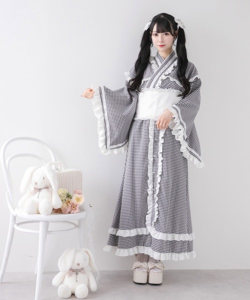 フリルリボンティアード浴衣（浴衣）｜DearMyLove（ディアマイラブ）の