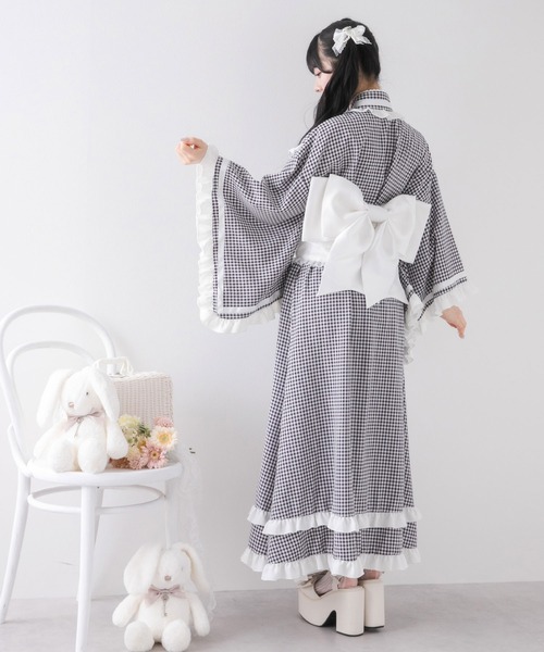 フリルリボンティアード浴衣（浴衣）｜DearMyLove（ディアマイラブ）の