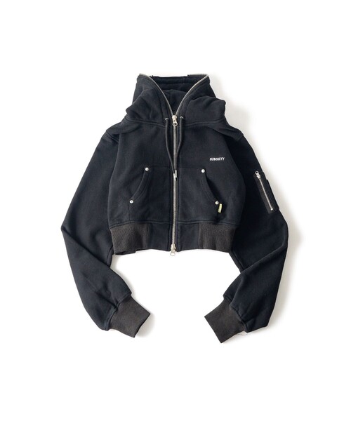 Subciety(サブサエティ)の「Full zip hoodie【WOMEN】(ベスト・レディース・グリーン/グレー/ブラック・FREE)」の16枚目の写真