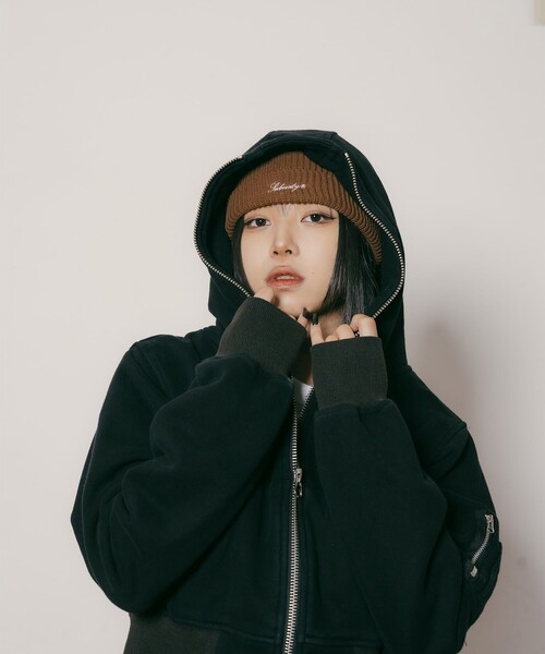 Subciety(サブサエティ)の「Full zip hoodie【WOMEN】(ベスト・レディース・グリーン/グレー/ブラック・FREE)」の19枚目の写真