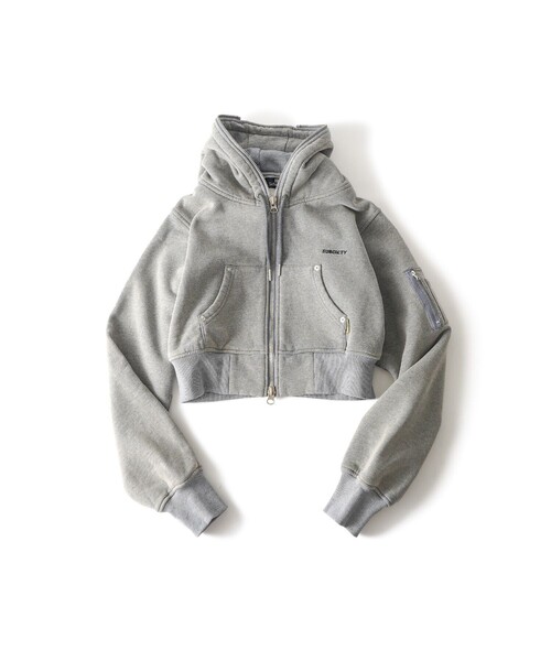Subciety(サブサエティ)の「Full zip hoodie【WOMEN】(ベスト・レディース・グリーン/グレー/ブラック・FREE)」の20枚目の写真