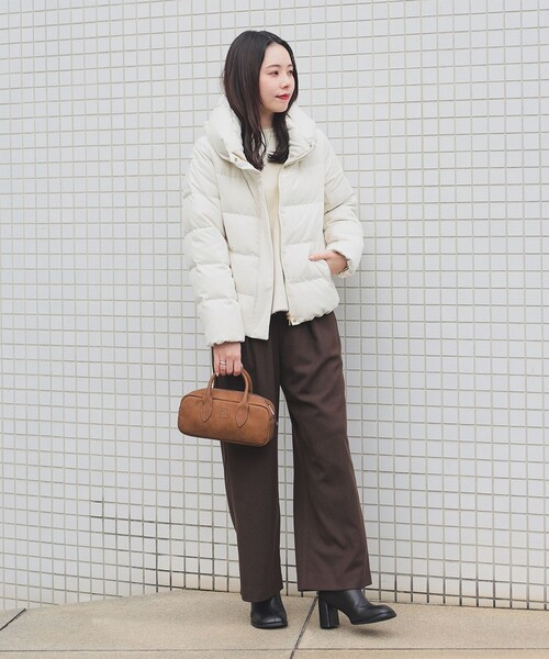 BEAMS HEART（ビームスハート）の「【ベストセラー】ボリューム ネック ダウンジャケット（ダウンジャケット/コート・レディース・ホワイト系その他5/ベージュ/ネイビー・SMALL/MEDIUM）」の11枚目の写真