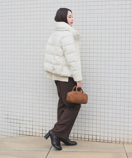 BEAMS HEART（ビームスハート）の「【ベストセラー】ボリューム ネック ダウンジャケット（ダウンジャケット/コート・レディース・ホワイト系その他5/ベージュ/ネイビー・SMALL/MEDIUM）」の12枚目の写真