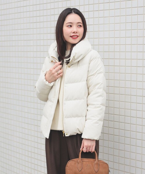 BEAMS HEART（ビームスハート）の「【ベストセラー】ボリューム ネック ダウンジャケット（ダウンジャケット/コート・レディース・ホワイト系その他5/ベージュ/ネイビー・SMALL/MEDIUM）」の13枚目の写真