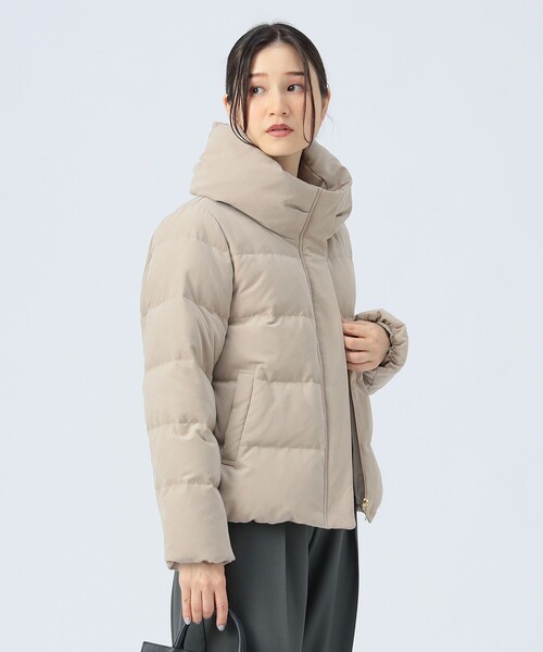 BEAMS HEART（ビームスハート）の「【ベストセラー】ボリューム ネック ダウンジャケット（ダウンジャケット/コート・レディース・ホワイト系その他5/ベージュ/ネイビー・SMALL/MEDIUM）」の20枚目の写真