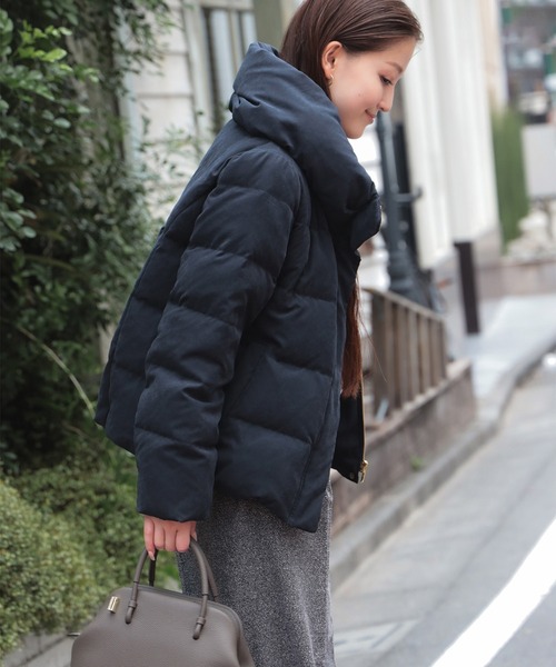 BEAMS HEART（ビームスハート）の「【ベストセラー】ボリューム ネック ダウンジャケット（ダウンジャケット/コート・レディース・ホワイト系その他5/ベージュ/ネイビー・SMALL/MEDIUM）」の6枚目の写真